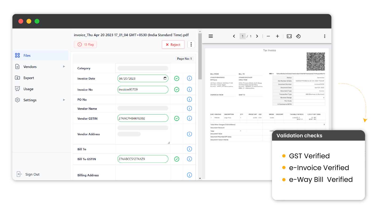 invoice verification