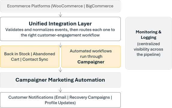 Campaigner solution flow diagram