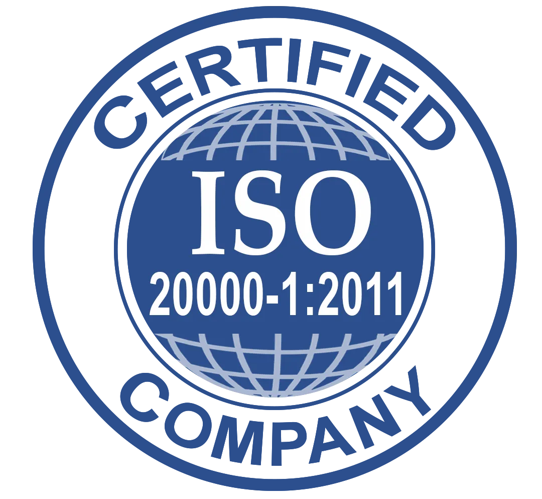 ISO 20000-1:2011 Certified Company